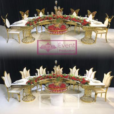 中国 Event/Hotel/Banquet/Wedding/Party Wedding Furniture Event Modern Luxury Dining Table 販売のため