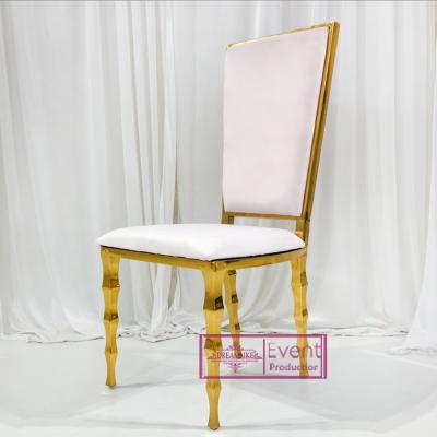 China Other Various Colors Hotel Furniture Gold Metal Velvet Luxury Wedding Dining Chair for sale