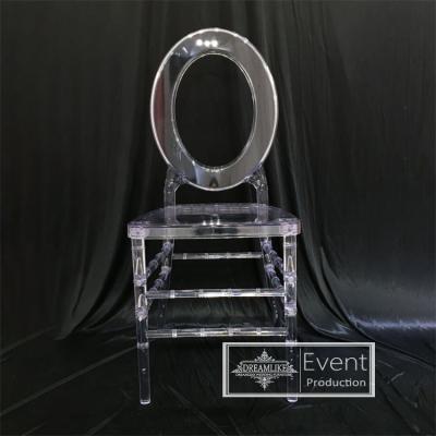 China Modern New Design Plastic Clear Chair For Dining Te koop