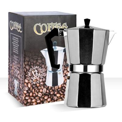 China Sustainable New Design Customized Classic Aluminum Espresso Coffee Maker Mocha Pot for sale