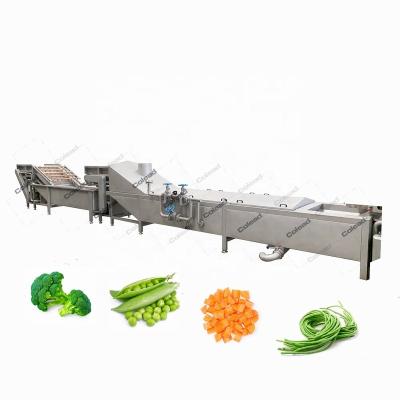 China Vegetable Blanching Industrial Boiling Flour Mill Machine and Cooling Pot Blanching Line for sale