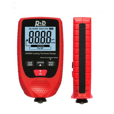 China Yes GM998 Digital Car Paint Coating Thickness Gauge 0-1500um Fe And NFe Coating Thickness Meter for sale