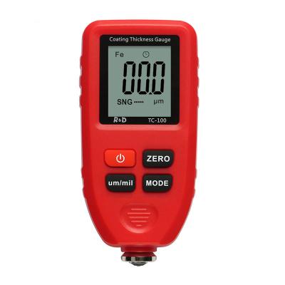 China Yes Ultra-accurate Car Paint Tester Coating Thickness Meter 0.1micron/0-1300 Fe&NF TC100 Automobile Thickness Gauge for sale