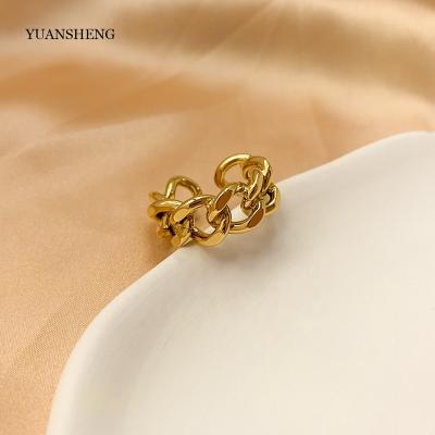 China Vintage Bagues Femmes Stainless Steel Mens Womens Rings 18k Gold Filled Fine Jewelry for sale