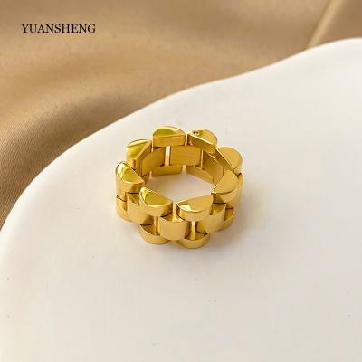 China Fashion Simple Stainless Steel Jewelry Stainless Steel Rings 18k Gold Filled Jewelry for sale