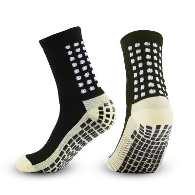 China Breathable Basketball Sock Soccer Ball Elite Foot Non Slip Custom Non Slip Anti Slip Flocking Cushion Sports Crew Grip Running Socks for sale