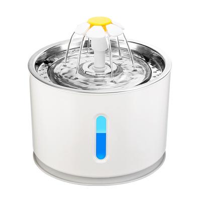 China Wholesale 2.4L Automatic Automatic Pet Drinking Water Station Stainless Steel Automatic Cat Water Fountain New Design for sale