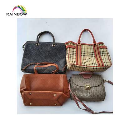 China Mixed Rainbow Premium Used Bags Branded Ladies Second Handbags for sale