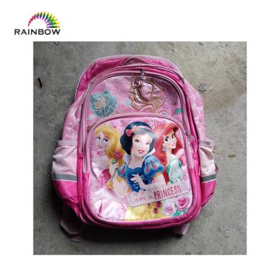 China Mixed second hand children satchel used school bags for kids for sale