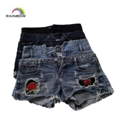 China Used Sexy Hot Item Women's Denim Ladies Shorts Pants Stander Quality Mixed In Bales for sale