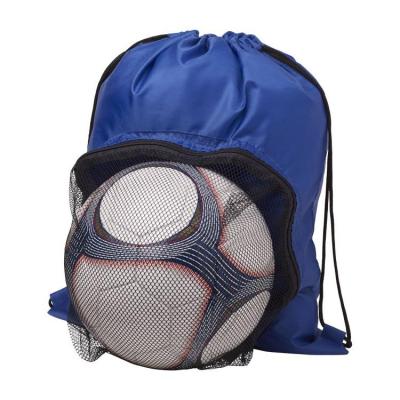 China Custom Soccer Bag Factory Color Football Drawstring Bag With Mesh Pocket for sale