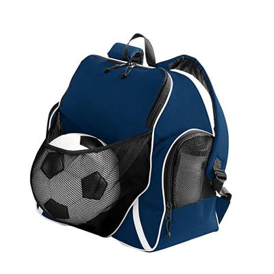 China OEM Custom Multi Color Pro Sports Backpack Durable Football Team Backpack With Front Ball Holder for sale