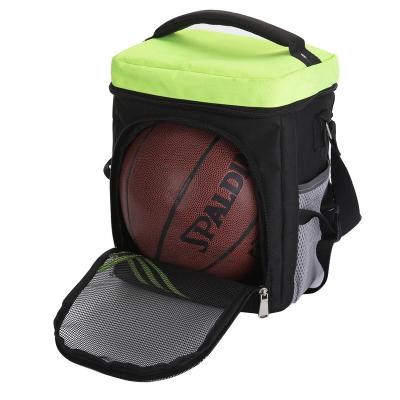 China Basket Bag OEM Professional Sports Train Bag Shoulder Basketball Bag With Mesh Window for sale