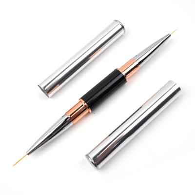 China 2021 New NAIL Gold Double Side Nail Liner Art Brushes Liner Brush for sale