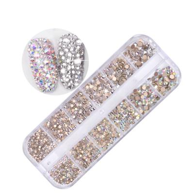 China Nail Art Rhinestone Nail Art Stones Fashion Mixed Color 3D Nail Art Decoration DIY Nail Art for sale