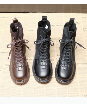 China Cushioning leather short boots new autumn and winter Martin Boots Popular Chelsea Boots for sale