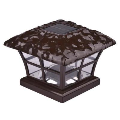 China Premium Plastic Outdoor Solar Led Garden Post Light For Garden for sale