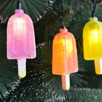 China Lig Loyal Garden 10 LED American Plug-in Ice Sucker Decoration Outdoor American Plug-in Garden String Light for sale