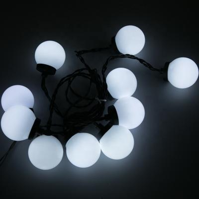 China American Plug-in Outdoor Led Christmas Plastic Ball String Light Garden 5*5*5cm for sale