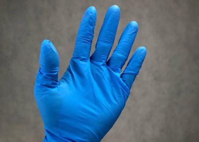 Cina Le guardie del corpo rimuovono i guanti dell'esame medico del nitrile del vinile/guanti blu dell'esame del nitrile in vendita