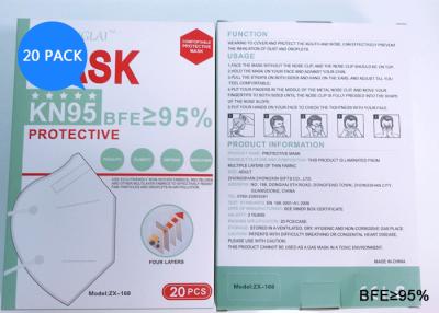 Cina Protezione eliminabile di Covid della maschera di protezione di Earloop KN95 con autenticazione in vendita