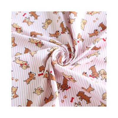 China Stretch Good Quality New Arrivals Kids Cotton Fabric Printed Pink Fabric for sale