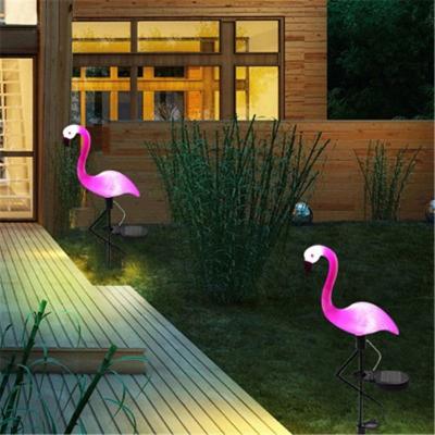 China Residential Solar LED Flamingo Lawn Lamp Garden Light Simulated Outdoor Waterproof Solar Led Lights For Garden Decor for sale