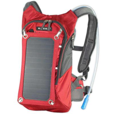 China Waterproof Solar Backpack 6.5W Solar Panel Charge For Mobile Phones And Device 5V Power Supply Boosting Backpack With 2L Water Bag for sale