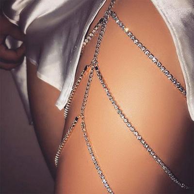 China Famous brand body chain jewelry new fashion gold chain jewelry environmental friendly artificial sexy designer swimwear lingeries for women for sale