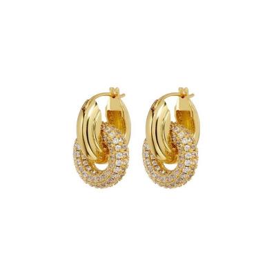 China Women Hard Modern Personality Jewelry Creative Brass Earrings Shape Boho Personality Earrings for sale