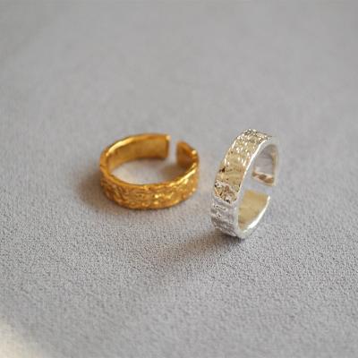 China Lead Free Nickel Free High End 18K Gold Plated Plain Gold Plated Band Rings Brass Open Rings For Women for sale