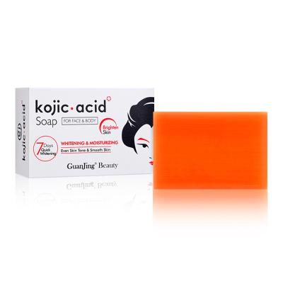 China Acne Kojic Organic Treatment San Face And Body Foundation Cleansing Mild Cleansing Kojic Soap for sale