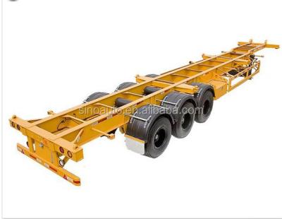 China Skeleton Truck Semi Trailer 2 Axles Semi Trailer Skeleton Container Carrier Skeleton Semi Trailer 20/40 Feet for sale