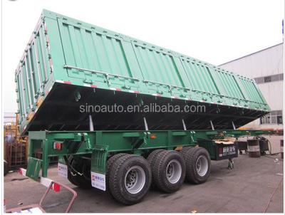 China Tri Axle Dump Truck Trailer Side Semi Trailer, 50-80tons Side Tipper Trailer For Sale , 2 or 3 Axle Truck Trailer for sale