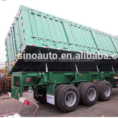 China 2018 Truck Trailer china manufacturer new 20-50cbm Tipper Truck , 2 Axle /3 Side Dump Semi Trailer for sale