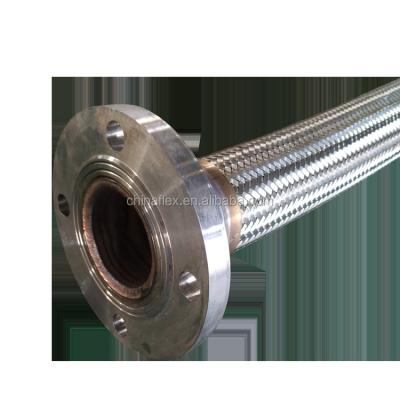 China Scratch Galvanized Stainless Steel Metal Flexible Hose With Flange End for sale