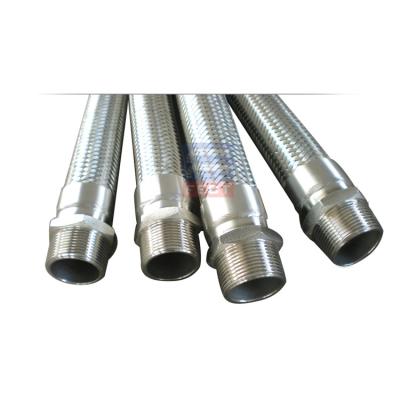 China 316 Oil Galvanized Stainless Steel Flexible Metal Braided Hose for sale