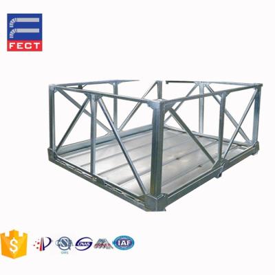 China Stackable steel box pallet for auto parts storage transport pallet for engine for sale