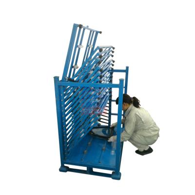 China Industrial Equipment Collapsible Industrial Glass Sheet Storage Racks Collapsible Metal Crates for sale