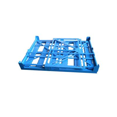 China Folding/Stackable Storage Pallet Steel Cage Warehouse Crate for sale