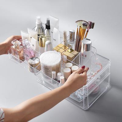 China Compartment Injection Acrylic Makeup Organizer 1-3l Te koop