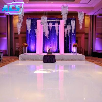 China cheap weddings dance floor for sale high gloss white dance floor for wedding party for sale