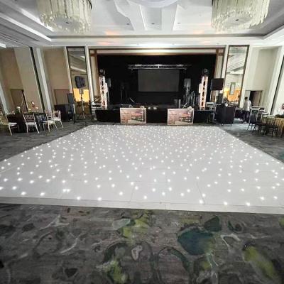 China ACS Acrylic + Aluminum Pista De Baile Iluminada Por Estrellas Led Party Dance Floor Glossy For Sale for sale