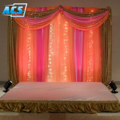 China Cheap Event Pipe And Drape Wedding Backdrop For Sale for sale