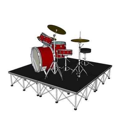 China Portable ACS Carpet Drum Stage Platform 1x1m School Spider Stage Platform For Sale for sale