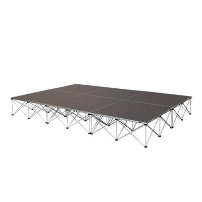 China Carpet / Skidproof Upscale Adjustable Aluminum Aluminum Folding Mat 1.22x2.44m Eventos construction.stage aluminum riser stage for sale