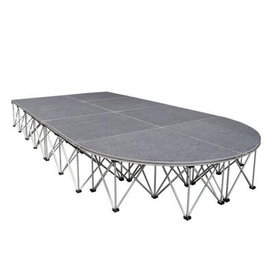 China Carpet / Non-slip Hot Frame 4x8ft Easy Assemble Step Room Outdoor Aluminum Stage Deck Foil for sale