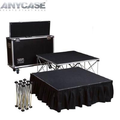 China Lightweight 1mx1m Portable Movable Dance Stage Riser for sale