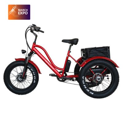 China Hot Selling Electric Vehicle Aluminum Steel Frame 500W Rechargeable Metal Tricycle Passenger 4-8 Hours for sale