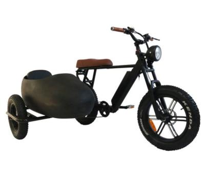 China Men Supplement Tricycle Battery Axle Drive Chainless Electric Tricycle With SIDECAR for sale